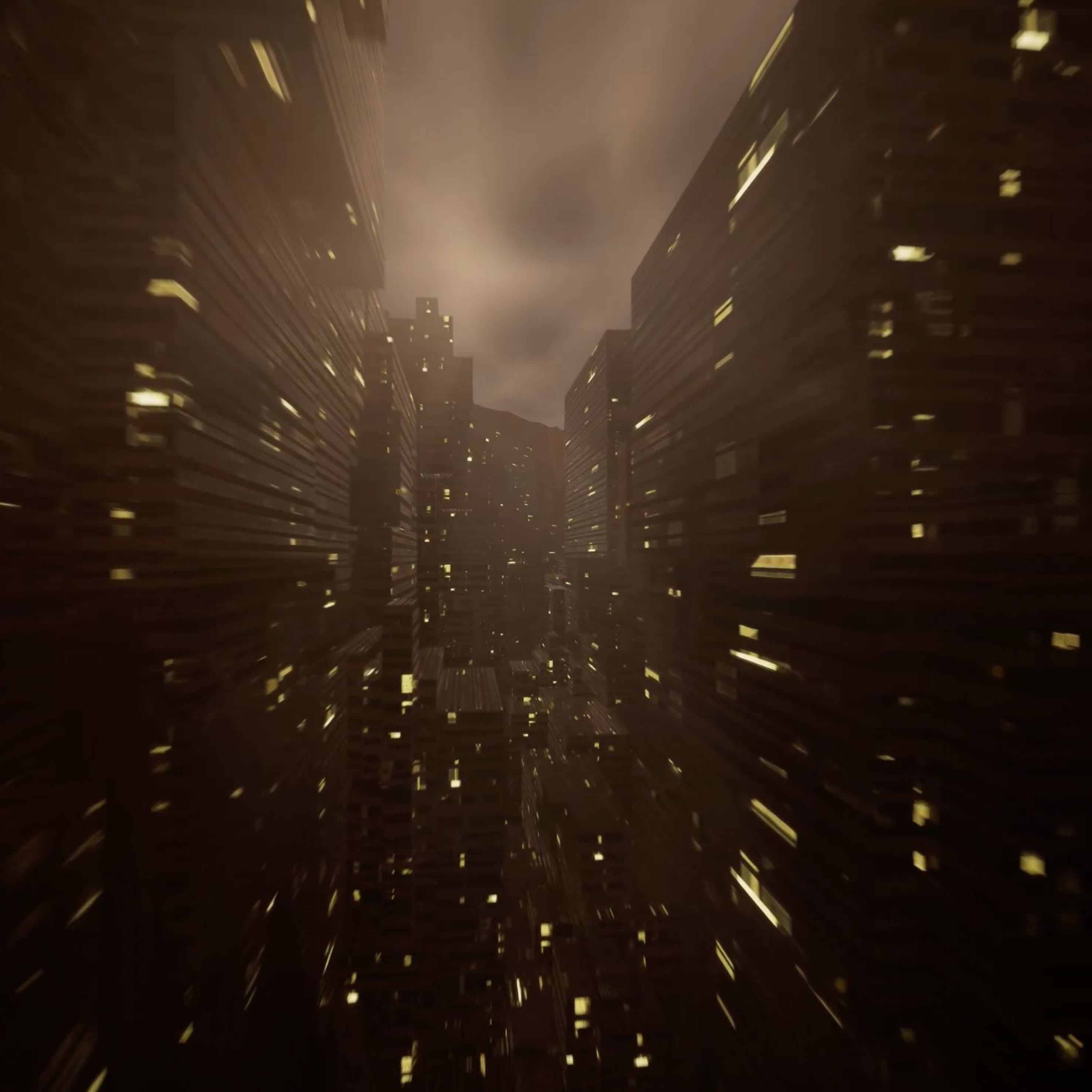 Render of a luminous corridor within the Memorium canyon
